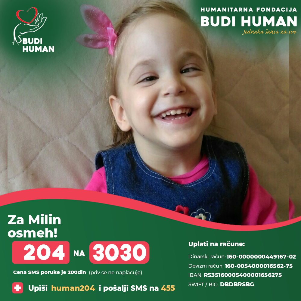 Mila Klikovac (204) - Donate with Paypal - Humanitarian Foundation Budi  Human