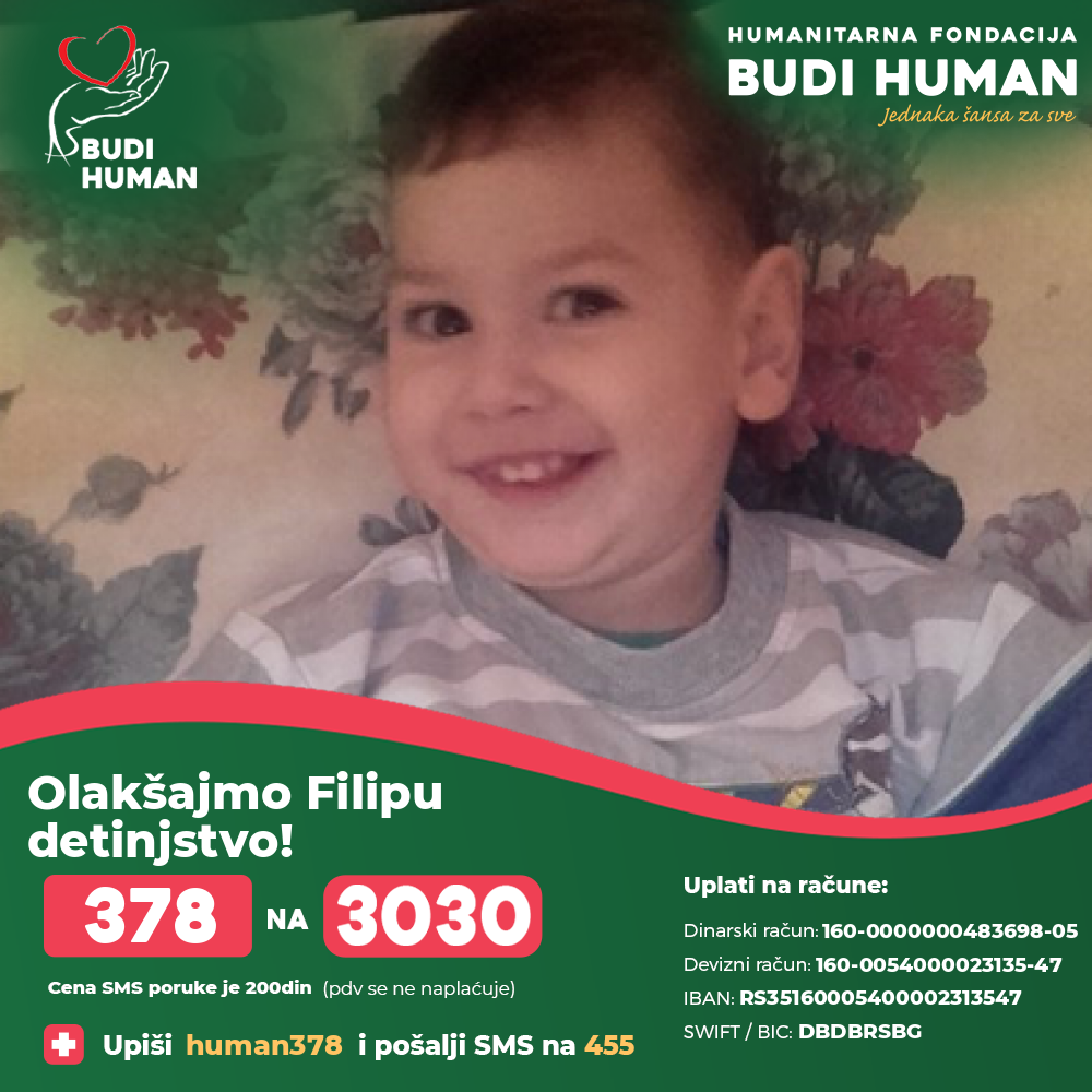 Filip Novaković (378) - Humanitarna fondacija Budi human - Aleksandar Šapić