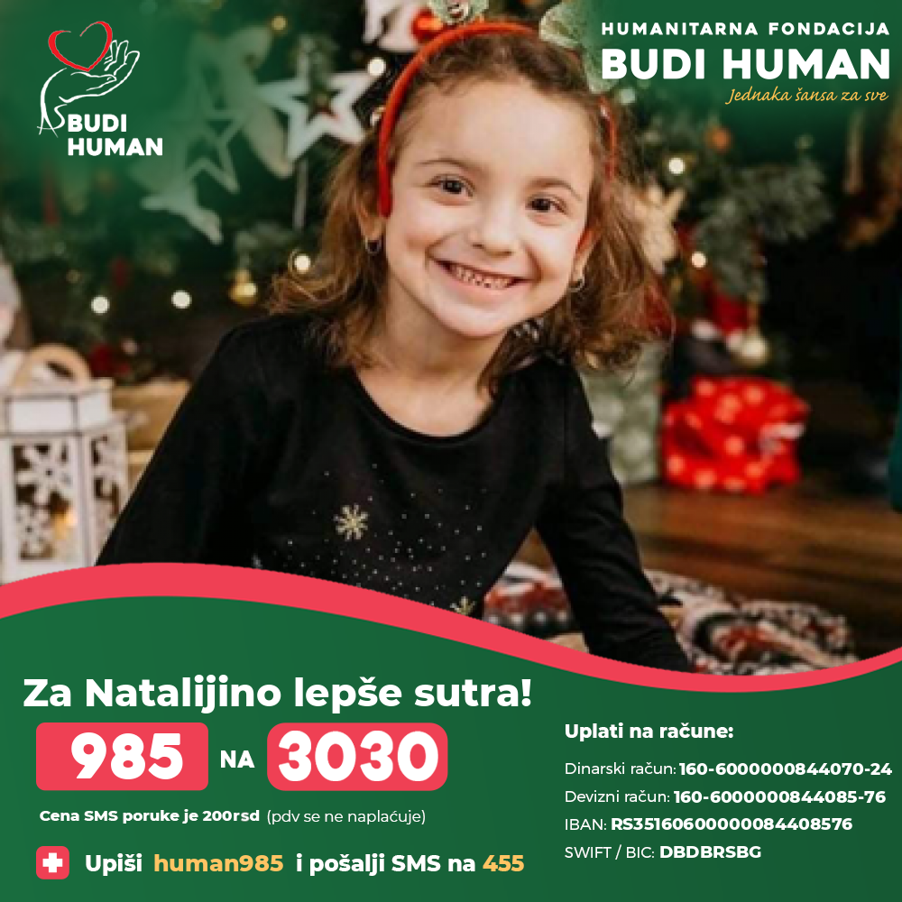 Natalija Stojimenov (985) - Humanitarna fondacija Budi human - Aleksandar Šapić